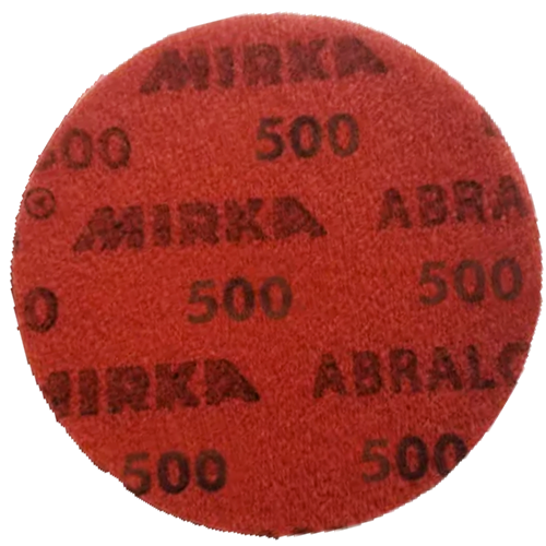 KR Abralon Pad 500 Grit * Grit goes from lowest (Most Abrasive) to highest (Least Abrasive) * Sold Individually * Used wet or dry The industry standard in ball surface maintenance creates a consistent and reliable finish, lasting 5X longer than sandpaper.  Abralon sanding pads use silicon carbide particles that are precision sifted to a consistent grain size, then bonded evenly to a sixinch round fabric face for the most even scratch pattern available.