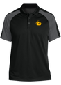 900-global-tournament-polo-black-gray bowl bowling shirt league tournament bowler shirt