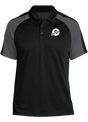 ebonite-new-logo-tournament-polo-black-gray bowl bowling shirt league tournament bowler shirt