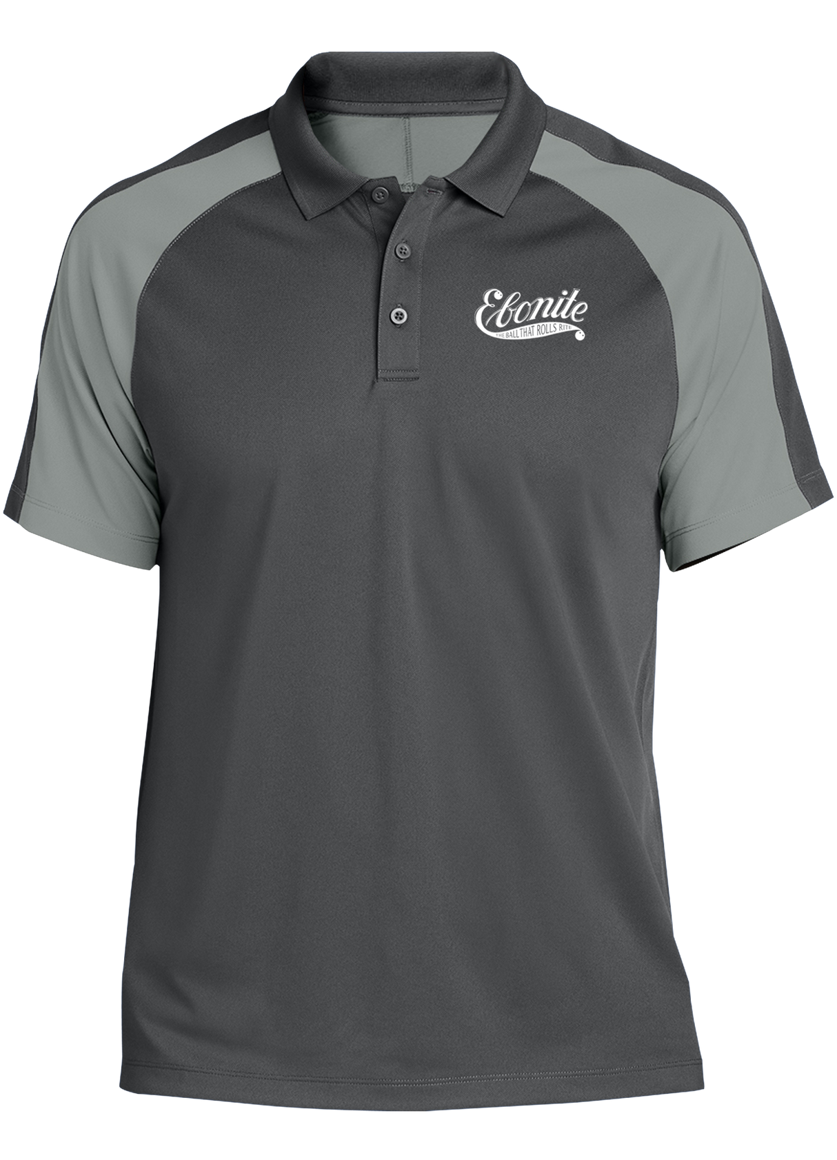 ebonite-vintage-tournament-polo-gray bowl bowling shirt league tournament bowler shirt