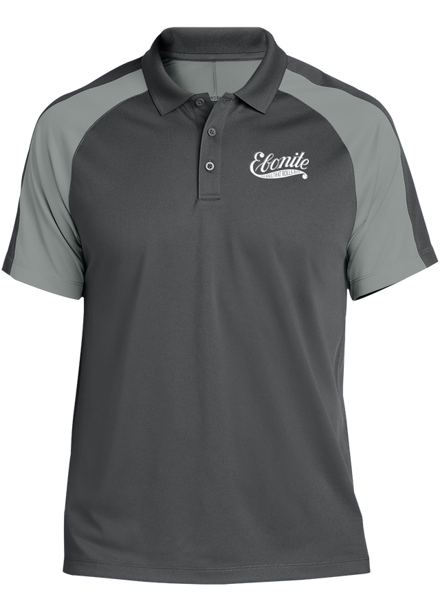 ebonite-vintage-tournament-polo-gray bowl bowling shirt league tournament bowler shirt