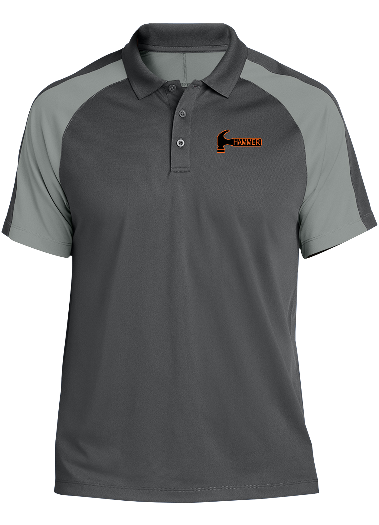 hammer-tournament-polo-gray bowl bowling shirt league tournament bowler shirt