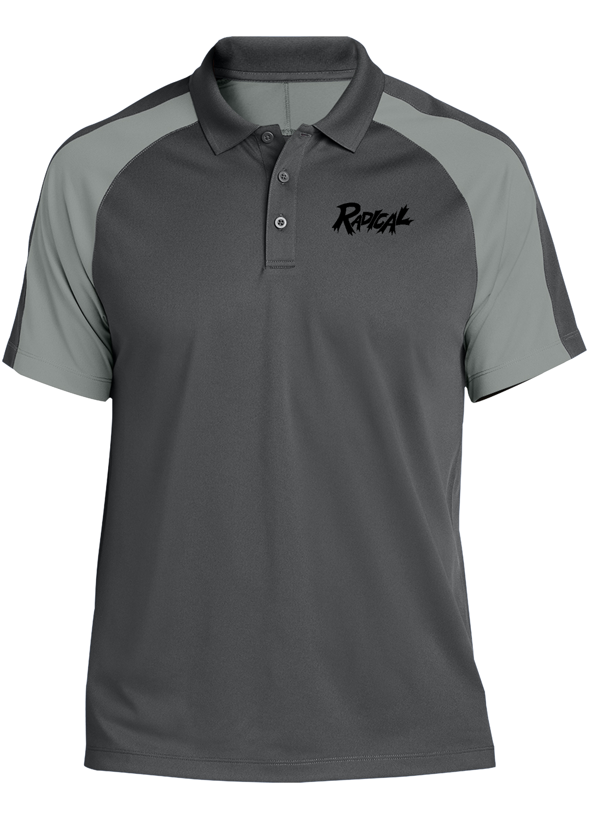radical-tournament-polo-gray bowl bowling shirt league tournament bowler shirt