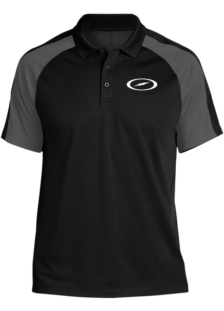 storm-bolt-tournament-polo-black-gray bowl bowling shirt league tournament bowler shirt