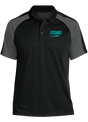 storm-teal-tournament-polo-black-gray bowl bowling shirt league tournament bowler shirt