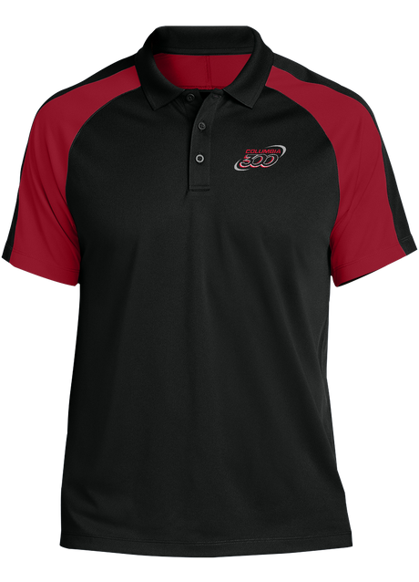 columbia-300-tournament-polo-black-red-bowl-bowling-shirt-league-tournament-bowler-shirt