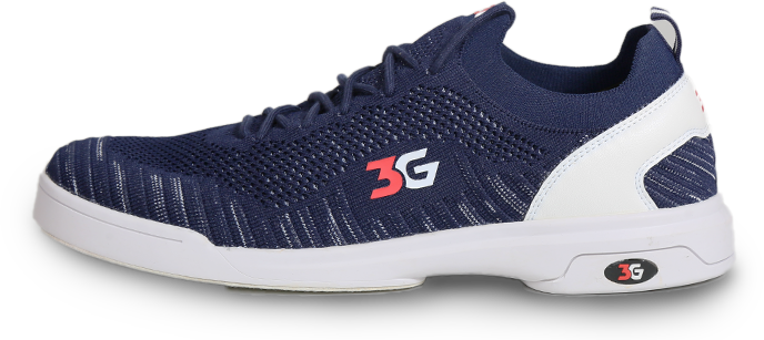 3G Ascent Blue Bowling Shoes * Featuring our new Rise outsole. This lightweight outsole won't sacrifice durability as it's a blown rubber outsole. * Authentic Clarino Microfiber sole matched with our new 3G grooved heel on the slide foot. * Fixed durable rubber with 3G grooved heel on the traction foot for maximum leverage. * Fly knit upper with 3d molded ribbing for extreme comfort with a molded heel stabilizer.