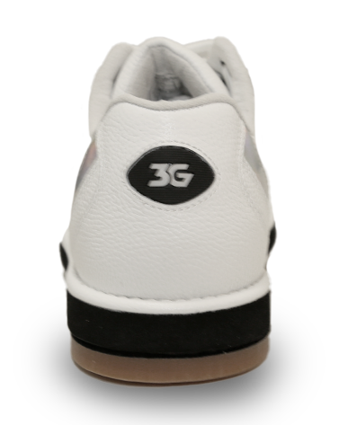 3G Racer White/Holo Bowling Shoes Our new 3G Racer features a high-quality design developed through extensive research and testing. This is the most advanced interchangeable performance shoe in the Tour Line to date! Available in two different colors to match your style on the lanes.