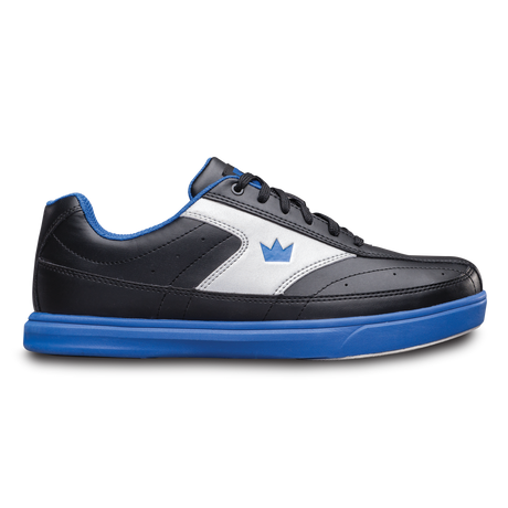 Brunswick Renegade Black/Royal Youth Bowling Shoes * Performance synthetic uppers * Extra-light molded EVA outsold * Pure slide microfiber slide soles on both shoes * Foam padded collar and tongue * Superior slide immediately * 