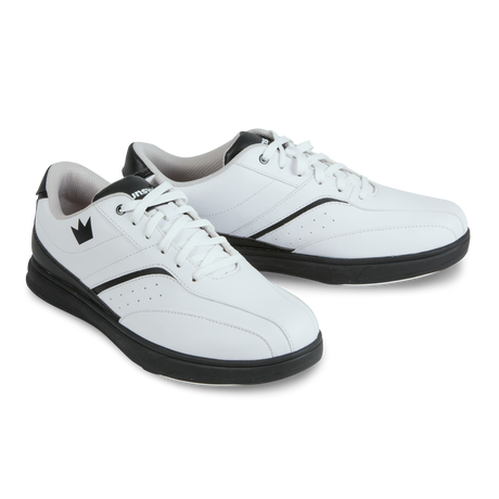 Brunswick Vapor White/Black Bowling Shoes * Performance synthetic uppers * Foam padded collar and tongue * Extra-light molded EVA outsole * Pure slide microfiber slide soles on both shoes * Superior slide immediately *  * 