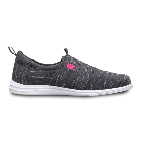 Brunswick Envy Charcoal Women's Bowling Shoes * Premium materials * Light-weight rubber outsoles * Pure slide microfiber slide soles on both shoes * Foam padded collar and tongue * Superior slide immediately *  * 
