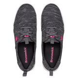 Brunswick Envy Charcoal Women's Bowling Shoes * Premium materials * Light-weight rubber outsoles * Pure slide microfiber slide soles on both shoes * Foam padded collar and tongue * Superior slide immediately *  * 