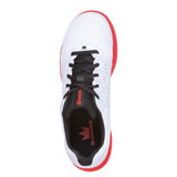 Brunswick Fuze White/Red Bowling Shoes * Performance synthetic uppers * Extra light molded EVA outsole * Pure slide microfiber slide soles on both shoes * Foam padded collar and tongue * Superior slide immediately * Right hand only *  * 
