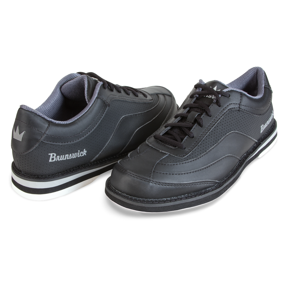 Brunswick Rampage Black Bowling Shoes * Sleek synthetic upper * Molded EVA insole for comfort and performance * Extreme cushion comfort with Ortholite footbed * Convenient ATOP dial lacing system *  * 