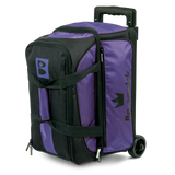 brunswick purple blitz bowling bag inside bowler tournament suitcase open play league travel bag