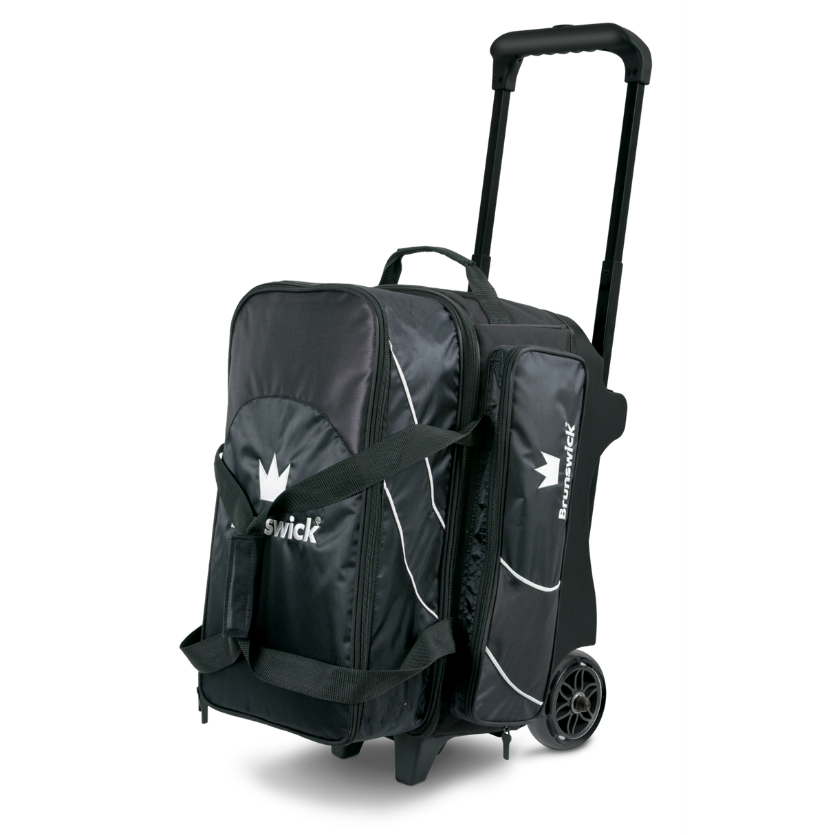 brunswick 2 ball roller edge bowling bag travel suitcase league tournament play sale discount coupon online pba tour