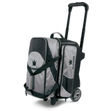 brunswick 2 ball roller charger bowling bag travel suitcase league tournament play sale discount coupon online pba tour edge silver