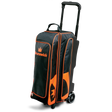 Brunswick Blitz 3 Ball Triple Roller Black/Orange Bowling Bag travel suitcase league tournament play sale discount coupon online pba tour