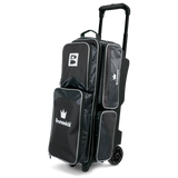 Brunswick Edge 3 Ball Triple Roller Black Bowling Bag travel suitcase league tournament play sale discount coupon online pba tour