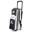 Brunswick Edge 3 Ball Triple Roller White Bowling Bag travel suitcase league tournament play sale discount coupon online pba tour