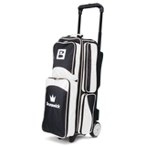 Brunswick Edge 3 Ball Triple Roller White Bowling Bag travel suitcase league tournament play sale discount coupon online pba tour