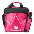 brunswick single ball tote blitz hot pink bowling bag travel suitcase league tournament play sale discount coupon online pba tour