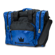brunswick single ball tote Edge Blue bowling bag travel suitcase league tournament play sale discount coupon online pba tour
