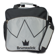 brunswick single ball tote blitz Silver bowling bag travel suitcase league tournament play sale discount coupon online pba tour
