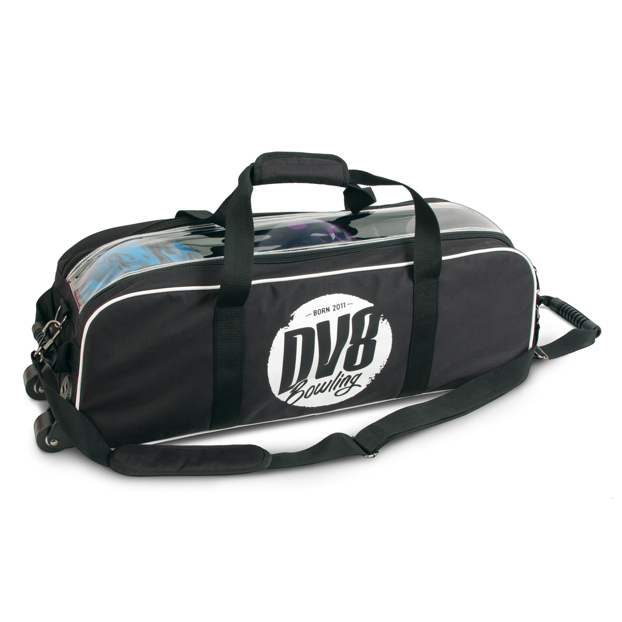dv8 triple bowling bag  travel tote carry on tsa security bags tournament league packy 