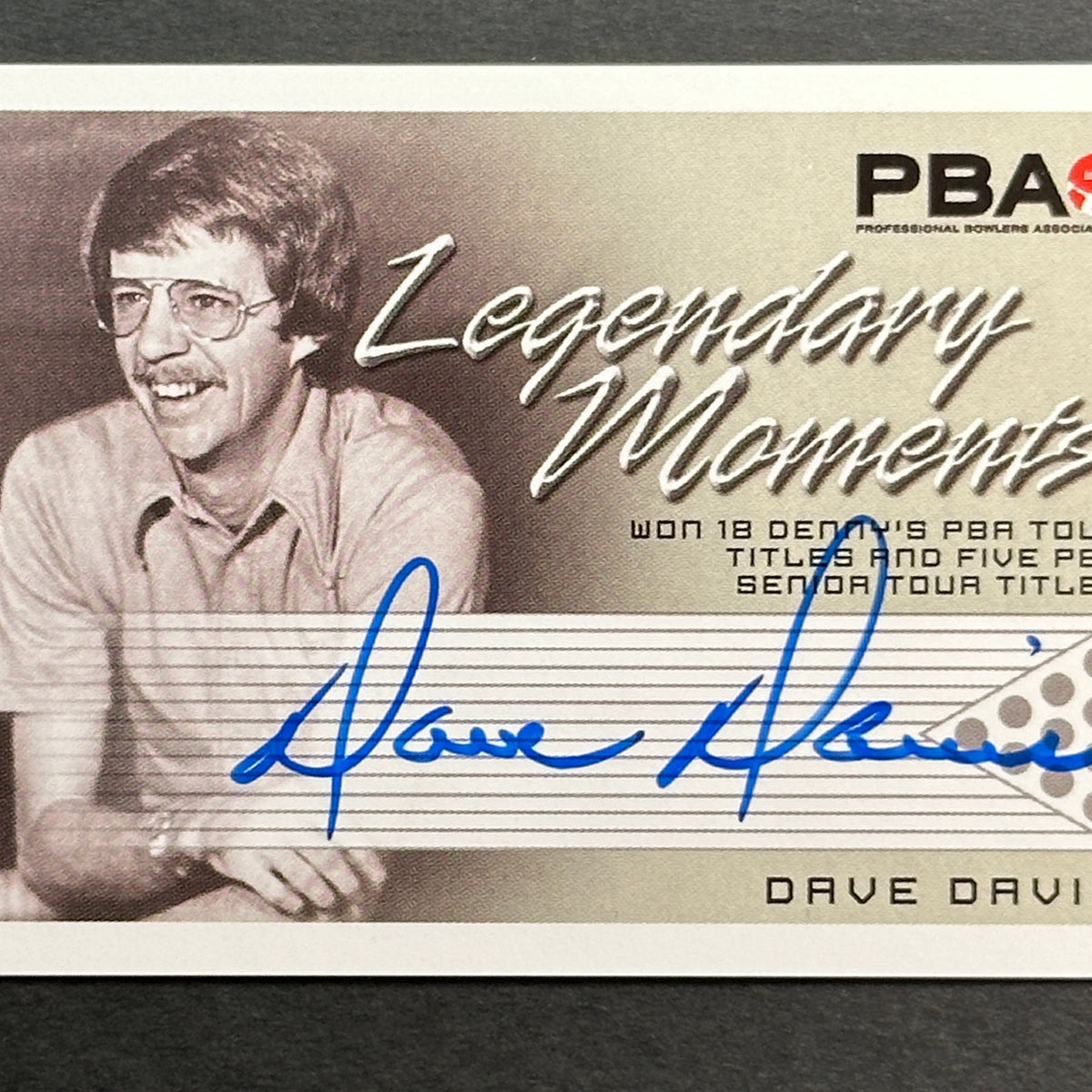 Dave Davis 2007 Rittenhouse Signature Moments PBA Autograph Bowling Ca ...