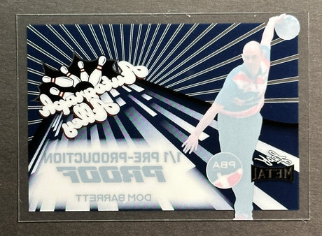 2024 Leaf Metal PBA Trading Card Dom Barrett "Autograph Alley" 1/1 Proof