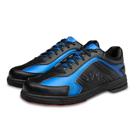 Brunswick Siege Royal Bowling Shoes * Soft, durable synthetic upper * Molded EVA midsole * Toe protection for durability * Extreme cushion comfort Ortholite footbed * Multi-zone push away rubber * Includes: #4, #6, and #8 Slide *  * 