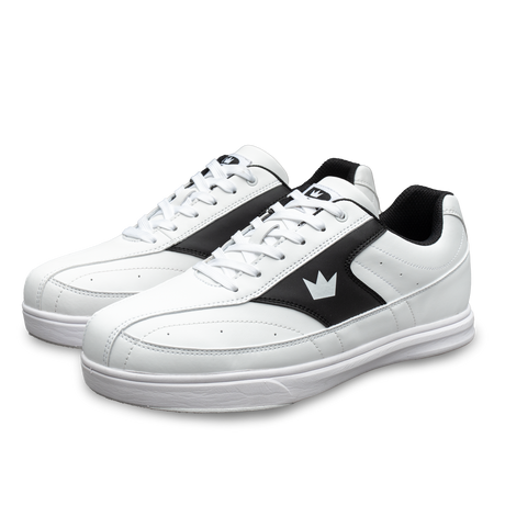 Brunswick Renegade White/Black Bowling Shoes * Performance synthetic uppers * Extra-light molded EVA outsole * Extremely comfortable * Pure slide microfiber slide soles on both shoes * Foam padded collar and tongue * Superior slide immediately *  * 