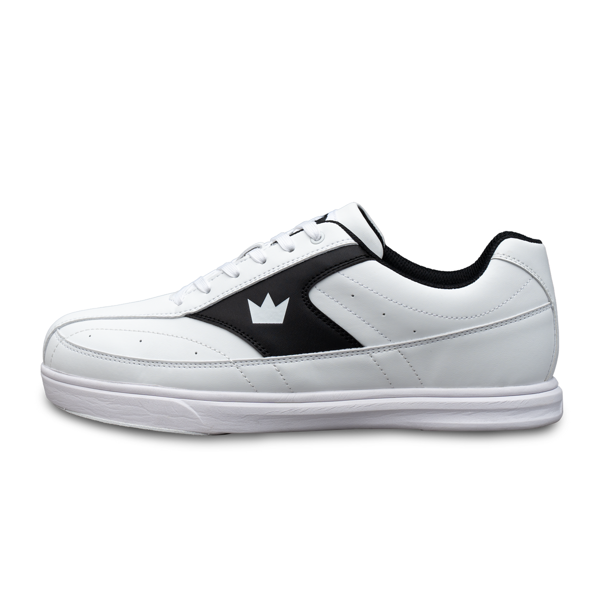 Brunswick Renegade White/Black Bowling Shoes * Performance synthetic uppers * Extra-light molded EVA outsole * Extremely comfortable * Pure slide microfiber slide soles on both shoes * Foam padded collar and tongue * Superior slide immediately *  * 