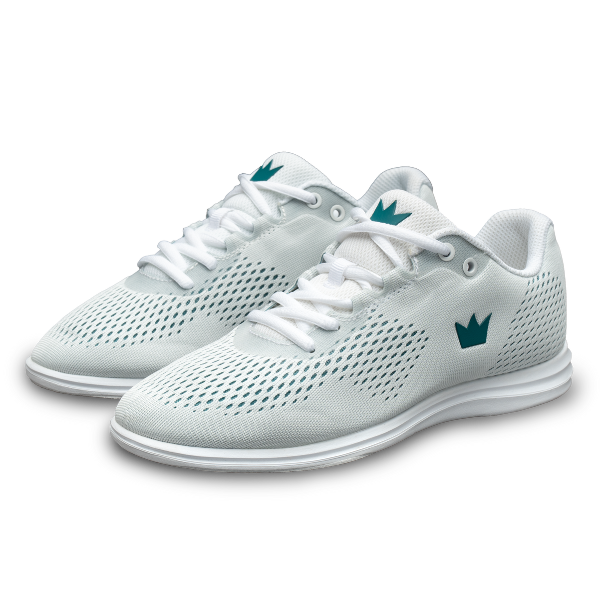 Brunswick Axis Women's Bowling Shoes White/Teal * Sleek synthetic upper * Molded EVA insole for comfort and performance * Extreme cushion comfort with Ortholite footbed * Convenient ATOP dial lacing system * Reinforced hard rubber toe for durability * Multi-zone push away rubber * Includes: #4, #6, and #8 Slide Soles; Progressive, and Ridged Heels; Heel remover tool * Right hand only *  * 