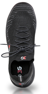 3G Ascent Black Bowling Shoes * Featuring our new Rise outsole. This lightweight outsole won't sacrifice durability as it's a blown rubber outsole. * Authentic Clarino Microfiber sole matched with our new 3G grooved heel on the slide foot. * Fixed durable rubber with 3G grooved heel on the traction foot for maximum leverage. * Fly knit upper with 3d molded ribbing for extreme comfort with a molded heel stabilizer.