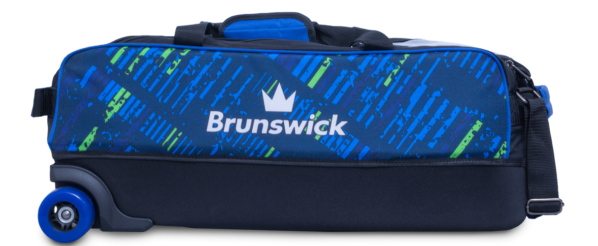 Brunswick Punisher Triple Tote Blue/Green