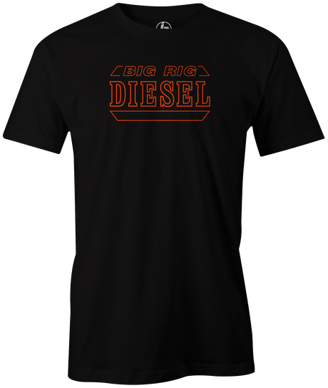 hammer-big-rig-diesel tee shirt bowling ball logo retro vintage bowler tee shirt