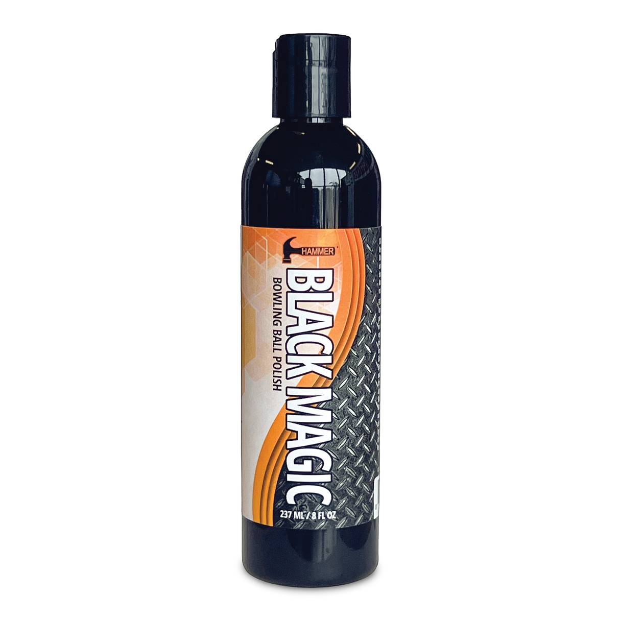 Hammer Black Magic Bowling Ball Polish. Revolutionary polish for all performance-level bowling balls Will not alter the integrity of the coverstocks Helps ball get through the heads cleaner Retains energy for increased down-lane motion Biobased 8 oz. USBC approved for before and after competition. Extra large size Gift, cheap, sale, bowling ball, clean, wipe, nothing hits like a hammer, pro shop, black widow, brunswick, brands of brusnwick. Free Shipping. Service. 