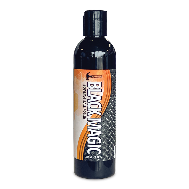 Hammer Black Magic Bowling Ball Polish. Revolutionary polish for all performance-level bowling balls Will not alter the integrity of the coverstocks Helps ball get through the heads cleaner Retains energy for increased down-lane motion Biobased 8 oz. USBC approved for before and after competition. Extra large size Gift, cheap, sale, bowling ball, clean, wipe, nothing hits like a hammer, pro shop, black widow, brunswick, brands of brusnwick. Free Shipping. Service. 