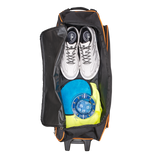 Brunswick Blitz 3 Ball Triple Roller Black/Orange Bowling Bag travel suitcase league tournament play sale discount coupon online pba tour