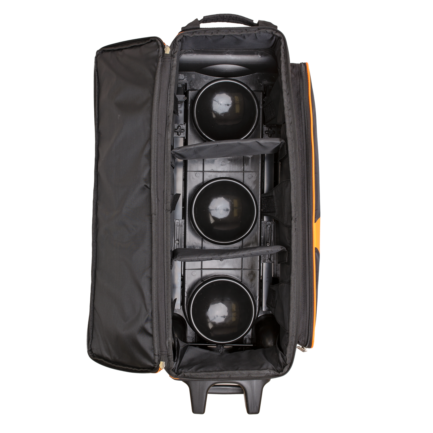 Brunswick Blitz 3 Ball Triple Roller Blue Bowling Bag travel suitcase league tournament play sale discount coupon online pba tour