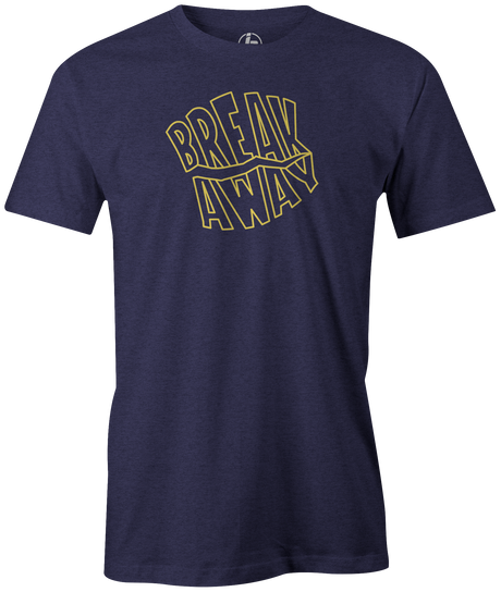radical bowling technologies-break-away bowling ball logo tee shirt bowler tshirt