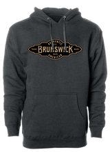 Keep warm in this stylish Brunswick Trademark design hooded sweatshirt. 60/40 cotton/polyester blend material Standard Fit - Men's Sizing - Midweight Hoodie/Hooded Sweatshirt brunswick bowling hoodie hooded sweatshirt big b team shirt comfortable clothing amazon ebay 