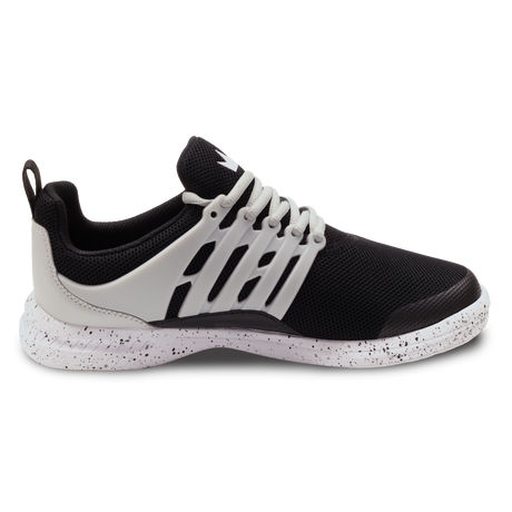 Brunswick Avalanche Black/Grey Men's Bowling Shoes * Athletic mesh uppers * Exterior advanced support lacing system * Pure Slide microfiber Slide Soles on both shoes * Foam-padded collar and tongue * Extra-light EVA outsole * Raised rubber heel for a controlled slide *  * 