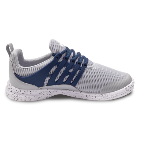 Brunswick Avalanche Grey/Navy Bowling Shoes * Athletic mesh uppers * Exterior advanced support lacing system * Pure Slide microfiber Slide Soles on both shoes * Foam-padded collar and tongue * Extra-light EVA outsole * Raised rubber heel for a controlled slide *  * 