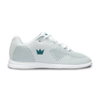 Brunswick Axis Women's Bowling Shoes White/Teal * Sleek synthetic upper * Molded EVA insole for comfort and performance * Extreme cushion comfort with Ortholite footbed * Convenient ATOP dial lacing system * Reinforced hard rubber toe for durability * Multi-zone push away rubber * Includes: #4, #6, and #8 Slide Soles; Progressive, and Ridged Heels; Heel remover tool * Right hand only *  * 