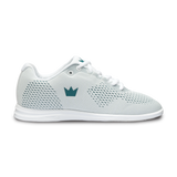 Brunswick Axis Women's Bowling Shoes White/Teal * Sleek synthetic upper * Molded EVA insole for comfort and performance * Extreme cushion comfort with Ortholite footbed * Convenient ATOP dial lacing system * Reinforced hard rubber toe for durability * Multi-zone push away rubber * Includes: #4, #6, and #8 Slide Soles; Progressive, and Ridged Heels; Heel remover tool * Right hand only *  * 