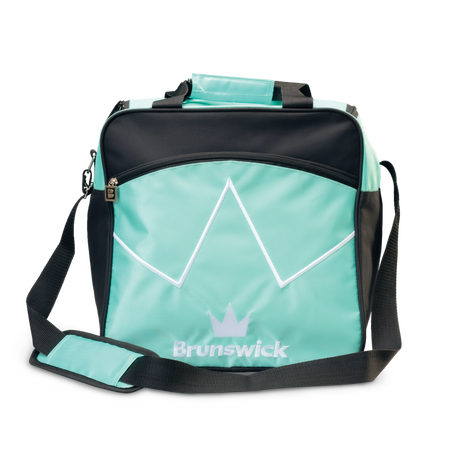 brunswick single ball tote blitz Seafoam bowling bag travel suitcase league tournament play sale discount coupon online pba tour