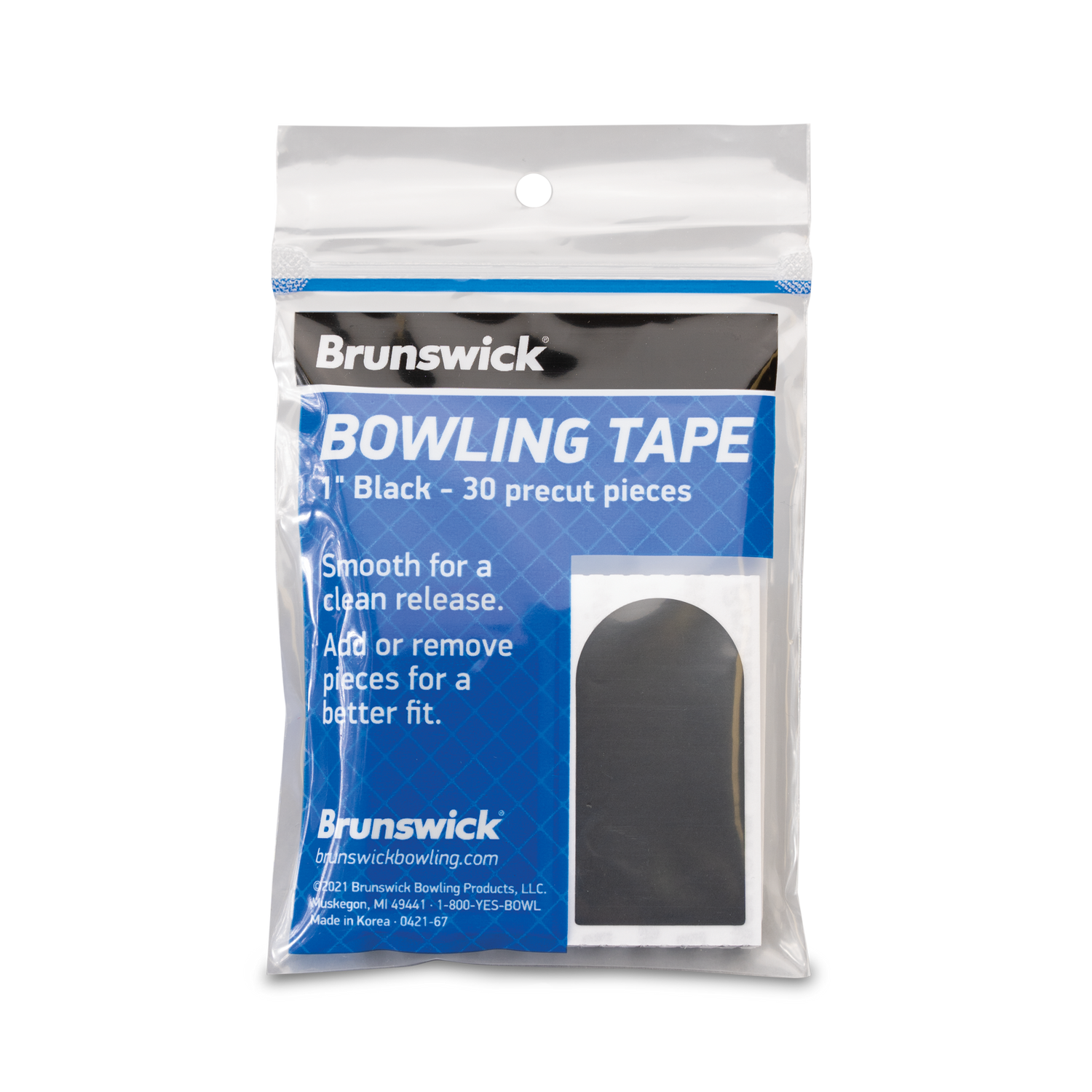 Brunswick Bowling Tape Black 1″ 30 Pieces Inside Bowling
